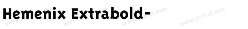Hemenix Extrabold字体转换